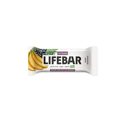 Baton cu acai si banane bio 40g Lifebar