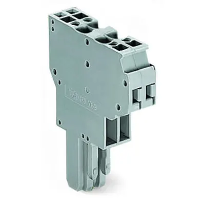 2-conductor female connector; 4 mm²; 2-pole; 4,00 mm²; gray