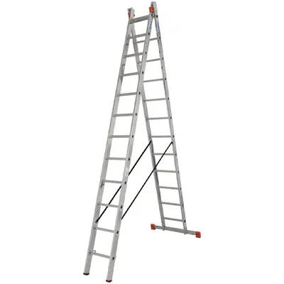 Scara multifunctionala din aluminiu Monto Dubilo, 2x9 trepte