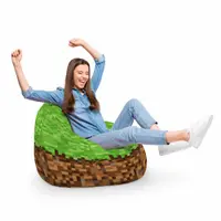 Fotoliu Puf Bean Bag tip Para XL Minecraft Iarba Pamant