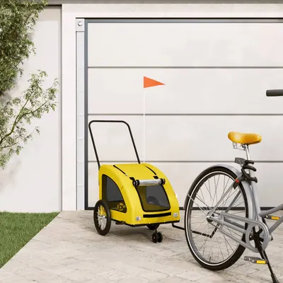 Gossi remorca de bicicleta animale companie galben textil oxford/fier