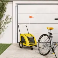 Gossi remorca de bicicleta animale companie galben textil oxford/fier