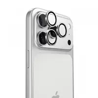 Folie de protectie Camera Spate Torras Lensguard pentru Apple iPhone 17 Pro Max / 17 Pro, Sticla Securizata, Argintie