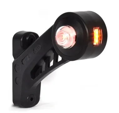 Lumina delimitare dreapta, portocaliu rosu alb, LED lungime cablu 280mm, pe bratul mediu-lung, 12 24V