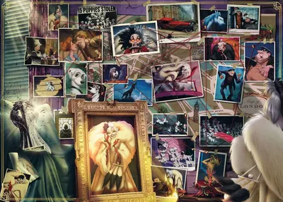 Puzzle Ravensburger 1000 de piese - Cruella De Vil