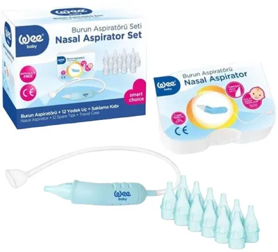 Aspirator nazal Wee Baby - Cu 12 vârfuri de înlocuire