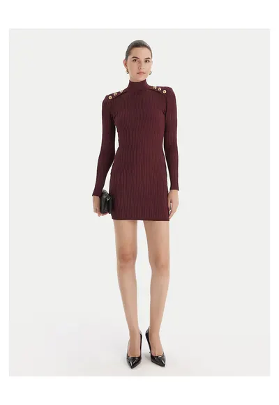 Rochie tricotata - bordo