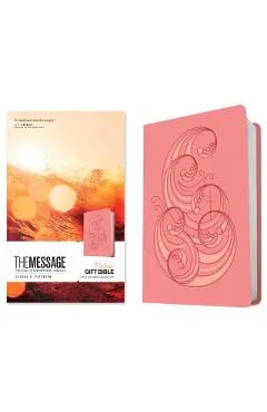 The Message Deluxe Gift Bible (Leather-Look, Pink and Gold Waves): The Bible in Contemporary Language