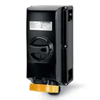 Priza interblocabilan32A 2P+E 4h 100-130V 50Hz 60Hz II 2GD 130X260MM_PAR terminal cu surub Cu interblocaj mecanic