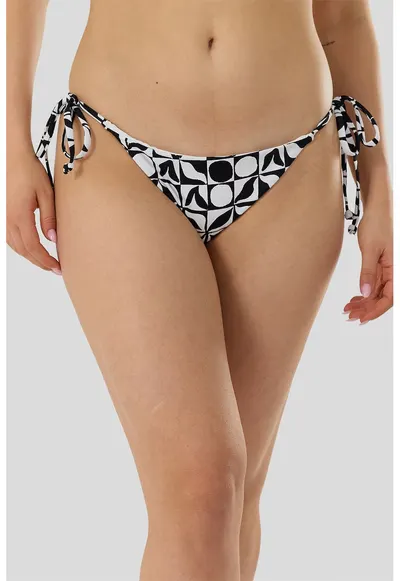 Slip cu prinderi laterale Innisfi III - Alb/Negru