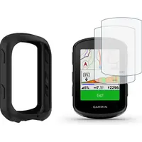 pachet husă silicon și sticlă securizată pentru garmin edge 840 540