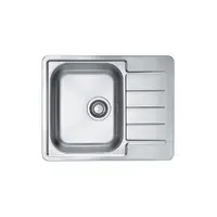 Chiuveta bucatarie inox satin cu picurator, reversibila, Alveus Line Max 110