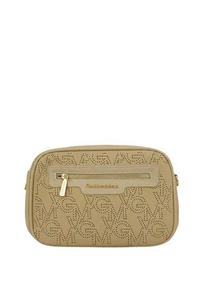 Geanta crossbody din piele ecologica - Auriu
