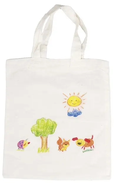 Geantă de desen din bumbac Goki - Mare, 38 х 42 cm
