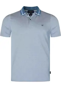 Tricou barbati - 271172 Teal-Blue Ginald - albastru - 100% bumbac