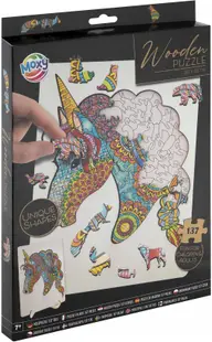 Puzzle din lemn Grafix din 137 de piese -Unicorn