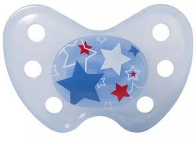 Baby Nova Suzeta Dentistar din silicon, marimea 3, stele