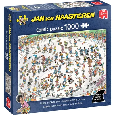 Puzzle Jumbo de 1000 piese - Aventuri cu skateboard