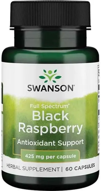 Full Spectrum Black Raspberry, 425 mg, 60 capsule, Swanson