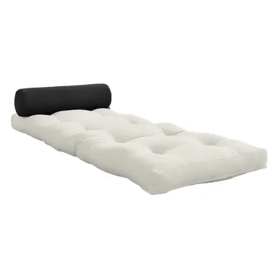 Saltea futon albă/gri 70x200 cm Wrap Natural/Dark Grey – Karup Design