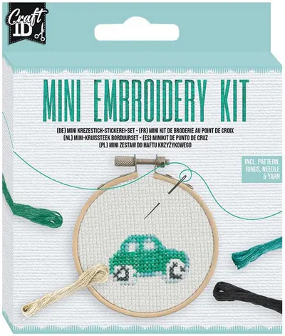 Kit de broderie creativă Grafix - Mașină, 12.5 х 10 cm