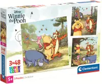 Puzzle pentru copii Clementoni din 3 x 48 piese - Winnie de Pluș