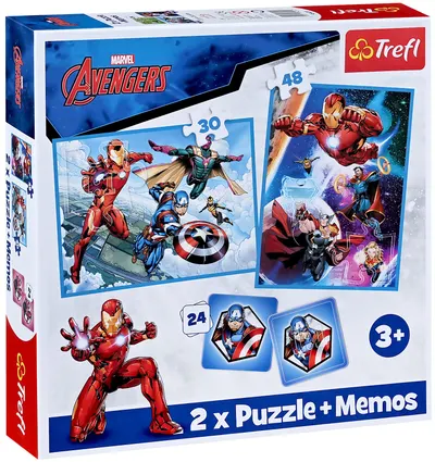 Puzzle Trefl 2 în 1 - Răzbunătorii