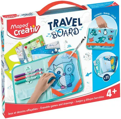 Kit creativ Maped Creativ - Travel Board, 18 piese