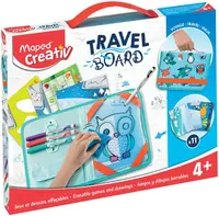 Kit creativ Maped Creativ - Travel Board, 18 piese