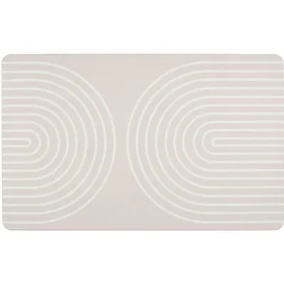 Covoraș de baie bej din diatomit 50x80 cm Nazca – Wenko