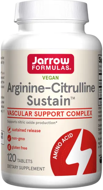 Arginine-Citrulline Sustain, 120 tablete, Jarrow Formulas
