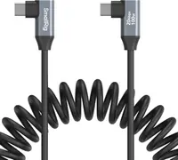 Cablu SmallRig - USB-C Angled/USB-C Angled, Coiled, 35-100 cm