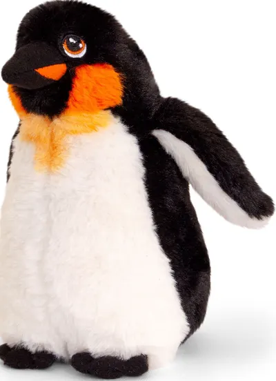 Jucarie ecologica de plus Keel Toys Keeleco - Pinguin imperial, 20 cm
