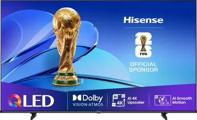 Televizor smart Hisense - 50E7Q, 50'', QLED, AI 4K, UHD HDR10+, Dolby VISION-ATMOS 2x10W, negru