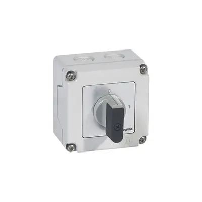 Intrerupator rotativ- on/off switch - PR 12 - 1P - 16 A - 1 contact - box 76x76 mm