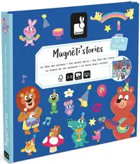 Carte magnetică pentru copii Janod - Petrecere cu animale