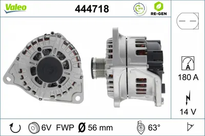 Alternator (14v, 180a) Potrivit Iveco Daily Iv, Daily V, Daily Vi; Citroen Jumper Ii; Fiat Ducato; Peugeot Boxer 2.3d 3.0cng 3.0d 04.06