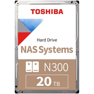 Hdd Nas Toshiba N300 20tb Cmr, 3.5'', 512mb, 7200rpm, Sata, Tbw: 180