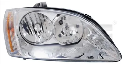 Far stanga potrivit FORD FOCUS II - (H1/H7, reglaj electric, fundal cromat)