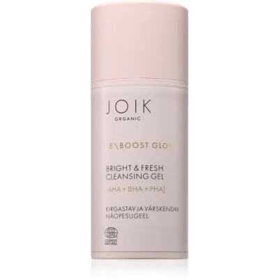 JOIK Organic Re-Boost Glow gel de curatare racoritor cu efect de exfoliere 100 ml