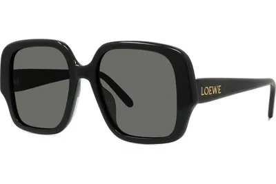 Loewe Slim Black Square Sunglasses