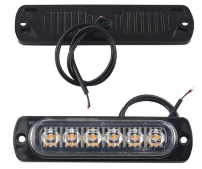 Stroboscop 6 LED lumini de avertizare pentru platforma ATV Tractor Jeep Off Road