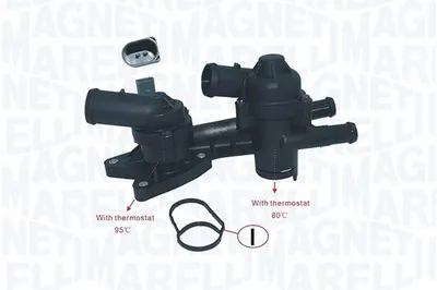 Termostat Lichid Racire (95 C, cu Senzor) Potrivit Audi A1; Seat Alhambra, Ibiza Iv, Ibiza Iv Sc, Ibiza Iv St; Skoda Fabia Ii; Vw Beetle, Cc B7, Eos, Golf Plus V, Golf V, Golf Vi 1.4 11.05-07.18