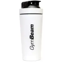 GymBeam Shaker Steel shaker pentru sport culoare White 1 buc