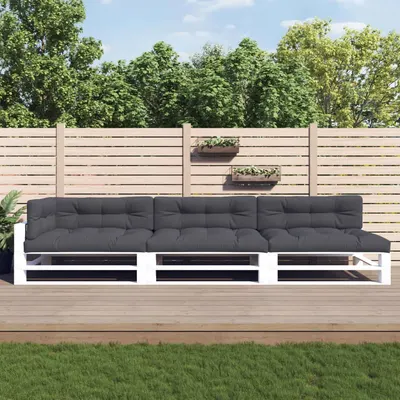 vidaXL Perne de paleți, 7 buc., antracit, material textil