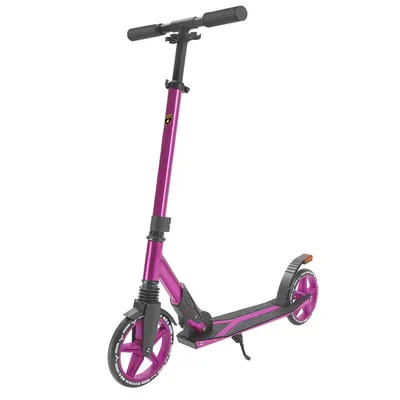 Trotineta pliabila cu suspensie, cric si lumina de frana pe spate, Kick'n Roll, Lamborghini L2-200, Mov