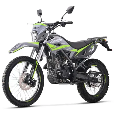 Motocicleta Cross Enduro Asix XB72 A1, 150cc, roti 21 18, culoare gri lime, pornire electrica