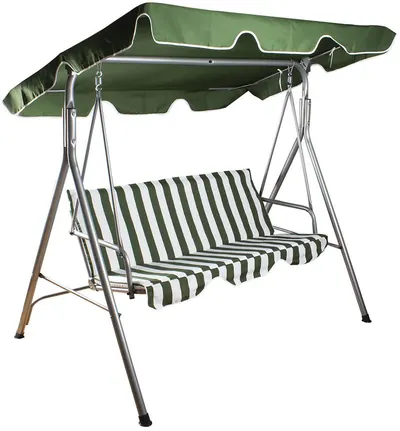 Leagăn de grădină Muhler - C1007, 140 х 110 х 153 cm, verde/alb