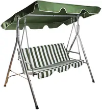 Leagăn de grădină Muhler - C1007, 140 х 110 х 153 cm, verde/alb