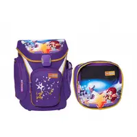 Ghiozdan scoala Explorer + sac sport, 43x28.5x19.5 cm, LEGO Core Line, mov Friends PopStar